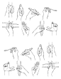 hands ✤ || CHARACTER DESIGN REFERENCES | Find more at https://www.facebook.com/CharacterDesignReferences if you're looking for: #line #art #character #design #model #sheet #illustration #expressions #best #concept #animation #drawing #archive #library #re