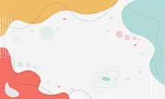 柔和的抽象形状背景 - 海报背景 幅插画档、美工图案、卡通及图标