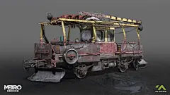 Railroad trolley from Metro: Exodus, Andrii 'Zelfit' Mykhailov : Trolley from Volga level.&lt;br/&gt;Blockout of exterior was made by outsource, rest is done by me.&lt;br/&gt;Interior concept by Anastasiia Tkach&lt;br/&gt;&lt;a class=&quot;text-meta meta-