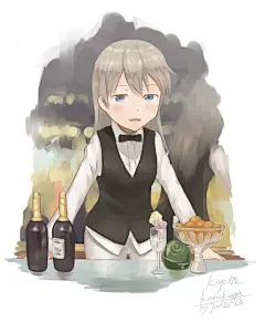 【配合您的喜好】調酒師特輯 : “調酒師”是在酒吧等地方的吧檯提供飲品的職業。調酒師繫著領結身穿正裝，瀟灑地晃動調酒器的樣子，是很多人憧憬的對象吧。站在吧檯裡的調酒師，無論男女，都有一種特別的帥氣呢。
這次就為大家送上以“調酒師”為主題的插畫作品特輯！