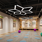 LED造型灯创意人字形y形办公室吊灯健身房网咖店铺商场工业风灯具-淘宝网