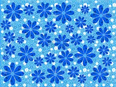 蓝花艺术图案