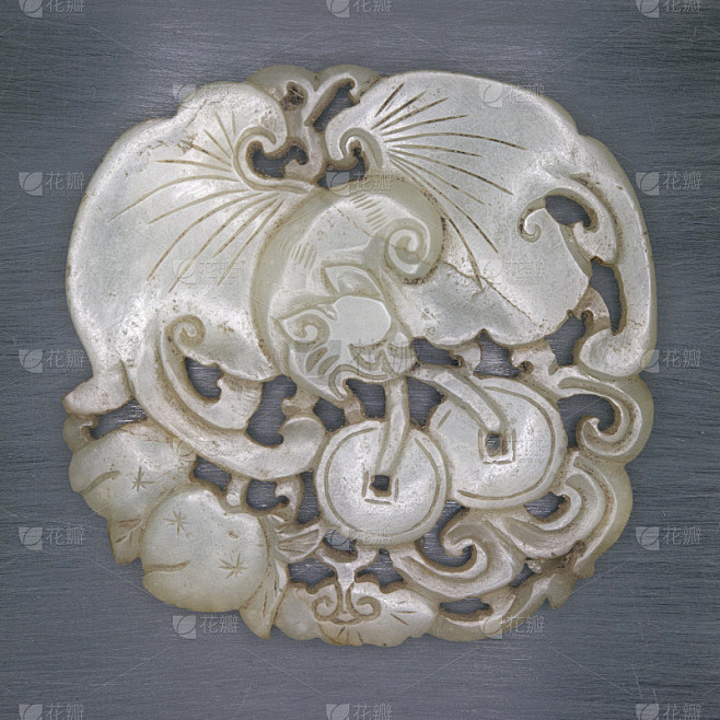 玉雕刻“福禄寿”，