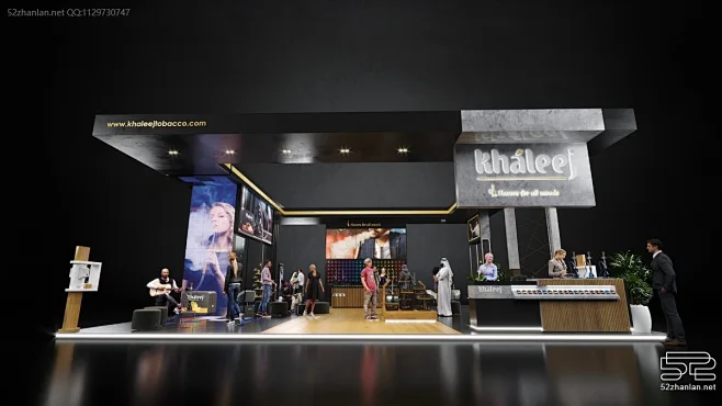 【KALEEJ】展台设计分享 – 52展览设计-花瓣网