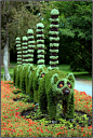 Amazing topiaries! Some day I'm having topiaries in my garden!: 