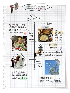 ˢᵘⁿᵈᵃʸ：电子手帐之用时间轴做日记plog - 小红书