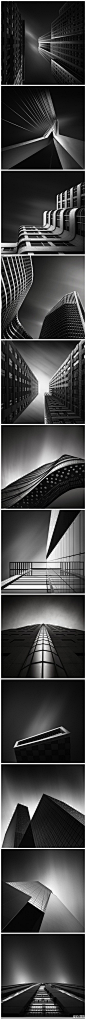 Joel Tjintjelaar的黑白建筑摄影