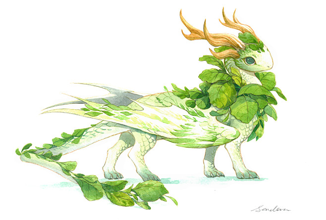 watercolor dragon 1 ...