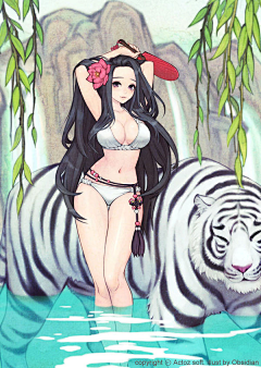 浅葱。采集到那些精致的色彩。动漫绘