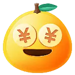 见钱眼开可爱卡通动态贴纸