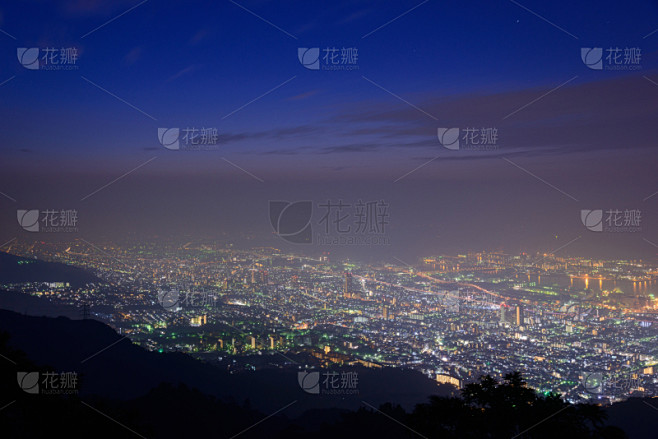 夜晚,神户,山,摄像机拍摄角度,玛雅文明,水平画幅,无人,日本,光亮,户外