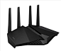 华硕发布两款游戏级Wi-Fi6路由：自带2.5G口、支持Mesh、1099元起 - ASUS 华硕 - cnBeta.COM : 华硕路由器在市场上颇有口碑，随着Wi-Fi6的普及，华硕也适时带来两款全新的游戏级新无线路由。先看RT-AX86U，是广受欢迎RT-AC86U的升级迭代型号，黑色主体加上红色装饰线，民间昵称巨齿鲨。这款路由搭载博通四核处理器，双频并发速度可大5700Mbps，并且获得了NVIDIAGeForceNow云游戏服务推荐。