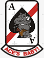 Thumbnail 3 of 3, Sticker, F/A-18 Rhino VFA-41 Black Aces designed and sold by MBK13.