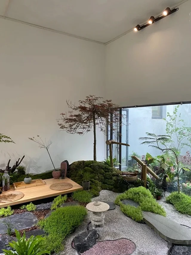 日式禅意枯山水—天井造景设计 - 小红书-花瓣网