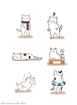 猫咪插画卡通猫图片