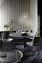 Cadeira estofada de madeira THEA by Gallotti&Radice design Pinuccio Borgonovo: 