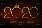 2020,背景,新年前夕,华丽的,商务,传单,一月,壁纸,模板,问候