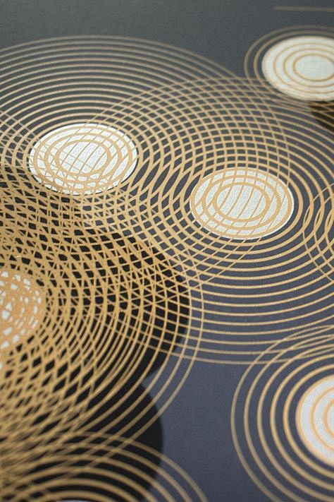 Concentric circles, ...