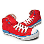 HOZ-后街-硫化鞋-极简风格舒适帆布基础款高帮硫化鞋-红色-XL2000001红色