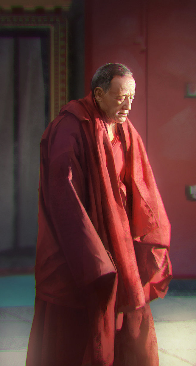 A Tibetan Monk, G Ho...