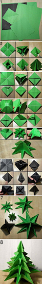 儿童diy立体圣诞树的制作方法图解步骤-www.uzones.com-www.uzones.com