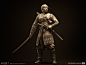 Ghost of Tsushima - Jin Ghost Armor, Emre Ekmekci : Ghost Armor high poly model was a teamwork between me and Eunhye Lee. I modeled the mask, cape, armor and headband as well as pouches and rank1 vest with the coins. Pants, shirt, scarf, belts and ropes w