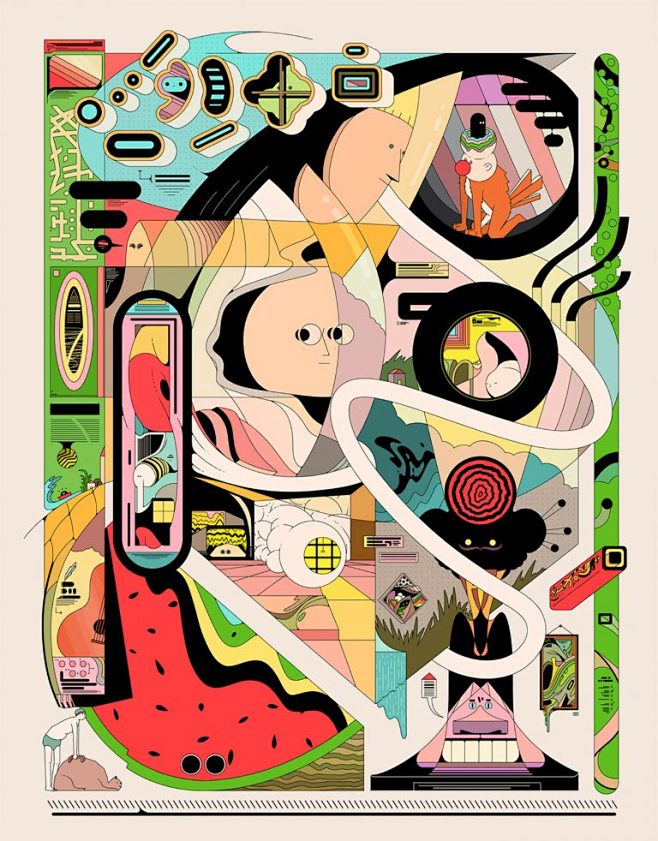 Ori Toor脑洞大开异化风格的插画创...