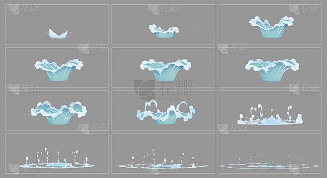 滴水特效动画帧