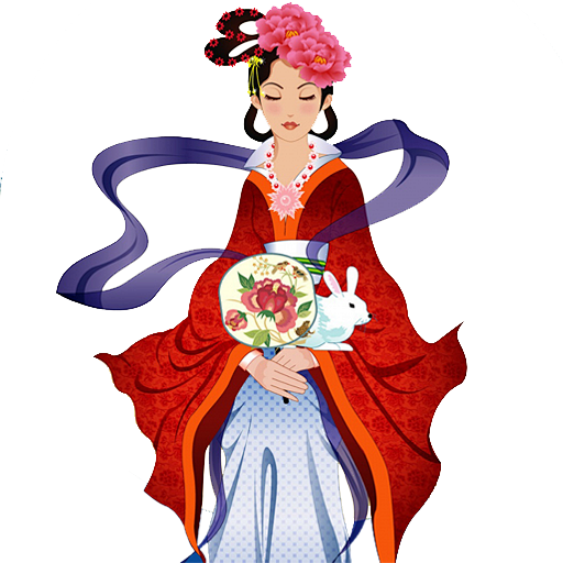 中秋节之嫦娥奔月gif图标png图标模板王