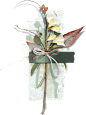 欧式意大利复古比萨斜塔食物花卉物品贴纸免抠PNG图案 手账 (83)