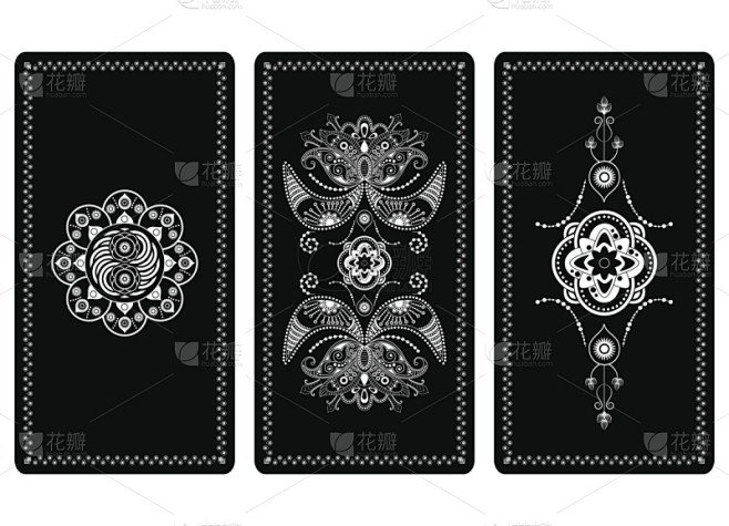 矢量,绘画插图,塔罗牌,式样,神符,秘密...