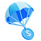 资金 3D 图标
