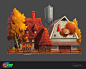 NZA Premium Buildings, Petur Antonsson : These are some of the buildings I did for the game No Zombies Allowed, when I worked at Booyah, inc. NZA was a 2D side-scrolling Town builder, set in the aftermath of the Zombie Apocalypse.