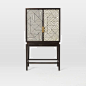 West Elm: Black and White Inlaid Drinks Cabinet - Mad About The House #FairfieldGrantsWishes: 