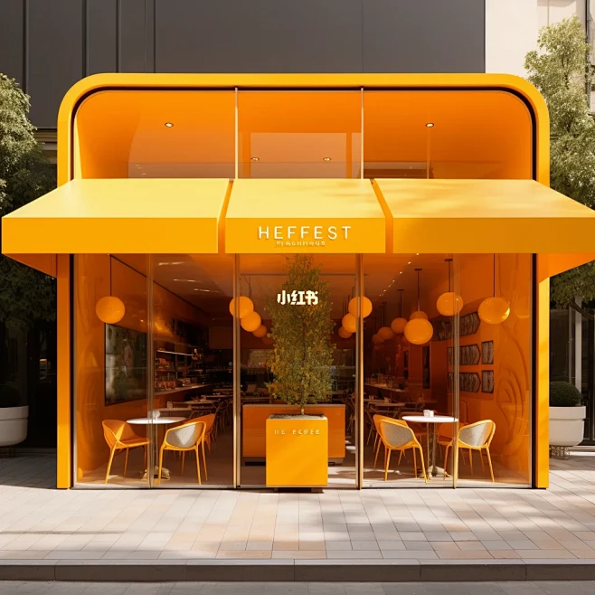 探寻独特店铺门面配色艺术，点亮城市角落图片_商业街图片素材-花瓣网