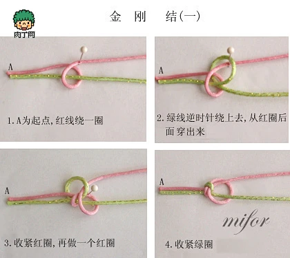 金刚结的编法图解-花瓣网
