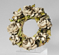 19TH C FRENCH BARBITONE WREATH EXHIBITED IN 1880