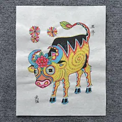 武强年画正宗手工木板年画十二生肖狗鼠牛虎兔龙蛇马羊猴鸡狗猪-淘宝网