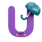 PNG素材：U