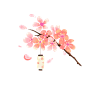 樱花灯笼素材 png