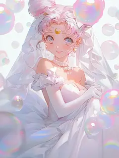 美少女战士壁纸｜婚纱小兔子们
