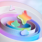 Microsoft abstract Microsoft Design icons ILLUSTRATION  Cınema4d sculpture Microsoft UI Editorial Illustration azure