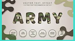 18款矢量AI字体特效迷彩剪纸卡通可爱编织素描LOGO标志矢量VI素材-淘宝网