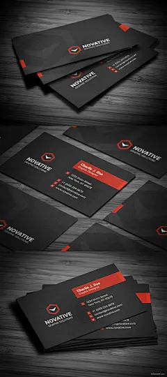 FLOW PIXEL黑色名片设计最大简洁卓尔不繁 [49P] (4).jpg