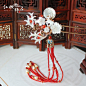 红妆饰启 古风 发簪 步摇 多宝渐变小米珠长流苏发夹（踏雪寻梅）-淘宝网