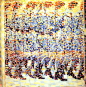 巴拉 (1871-1958年)

　　 贾科莫·巴拉出生于都灵，24岁迁居罗马。1900年访问巴黎，熟悉了新印象主义的光学混合技法，回到罗马后吸收波

丘尼和塞韦里尼为学生。后来在学生带动下参加未来主义画派。巴拉追求表现运动和速度。他在《阳台上奔跑的女孩》一画

中，以新印象主义点彩分色方法描绘强烈的光感，同时表现出奔跑的运动感。而在《链条上的狗》一画中，人物和狗都在行

进的动态中，由于运动的速度，画面上的狗不是四条腿，而是很多条腿，链条不是一根，而是多条，整个画面似乎给人以运

动感。