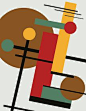 abstract geometric digital painting