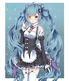 VOCALOID 初音未来 同人图 插画 壁纸 | miku | 半次元-第一中文COS绘画小说社区