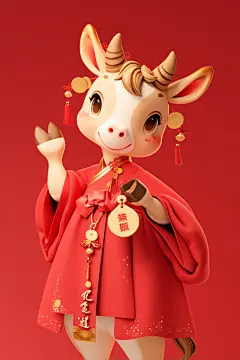 十二生肖卡通马立体动物形象