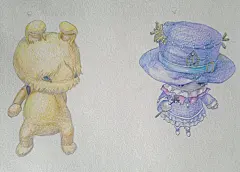 彼岸鱼  的插画 彩铅练习